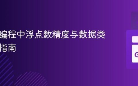 多语言编程中浮点数精度与数据类型匹配指南
