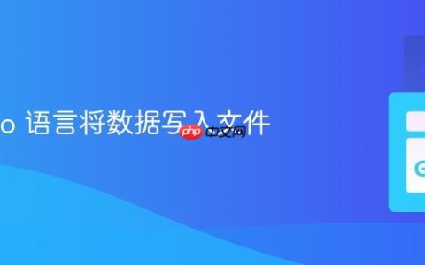 使用 Go 语言将数据写入文件