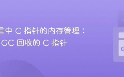 Go 语言中 C 指针的内存管理：释放由 GC 回收的 C 指针