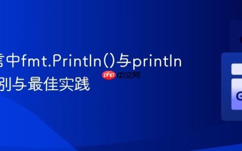 Go语言中fmt.Println()与println()的区别与最佳实践