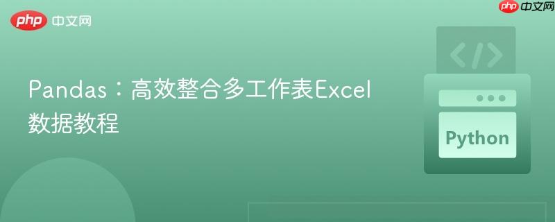 Pandas:高效整合多工作表Excel数据教程