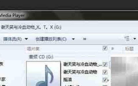 用WMP将CD歌曲导入电脑