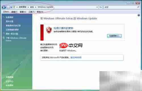 Vista x64启用自动更新