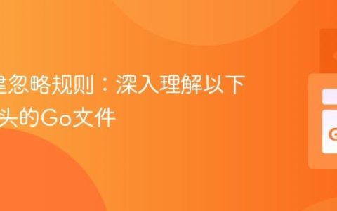 Go构建忽略规则：深入理解以下划线开头的Go文件