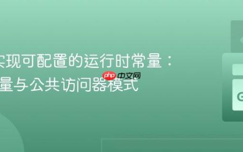 Go中实现可配置的运行时常量：私有变量与公共访问器模式