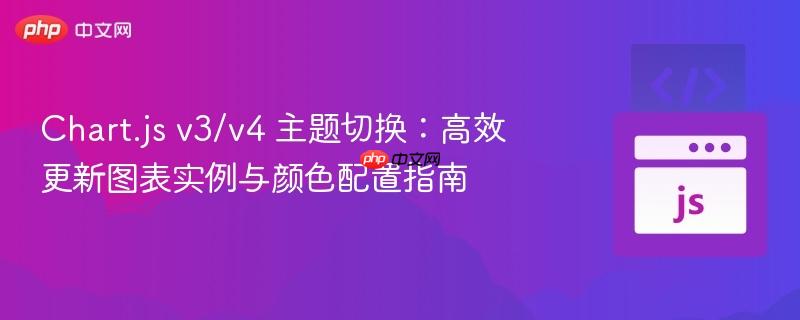 Chart.js v3/v4 主题切换:高效更新图表实例与颜色配置指南
