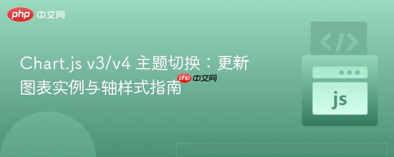 Chart.js v3/v4 主题切换:更新图表实例与轴样式指南