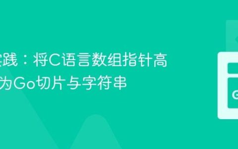 CGo实践：将C语言数组指针高效转换为Go切片与字符串