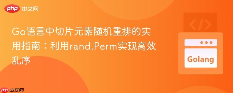 Go语言中切片元素随机重排的实用指南：利用rand.Perm实现高效乱序