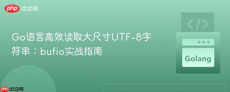 Go语言高效读取大尺寸UTF-8字符串：bufio实战指南