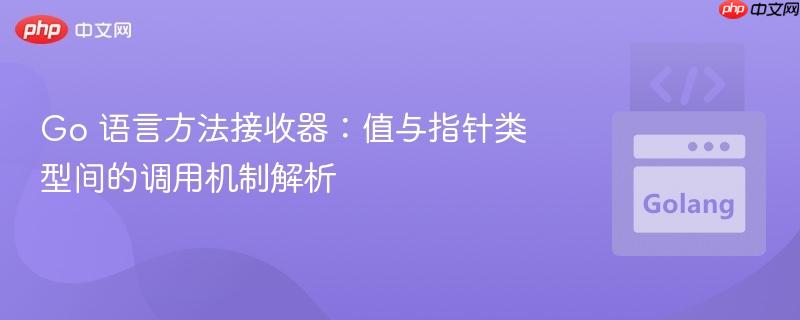Go 语言方法接收器:值与指针类型间的调用机制解析