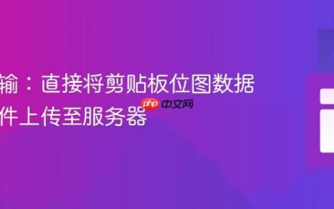 高效传输：直接将剪贴板位图数据作为文件上传至服务器