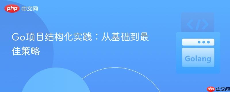 Go项目结构化实践：从基础到最佳策略