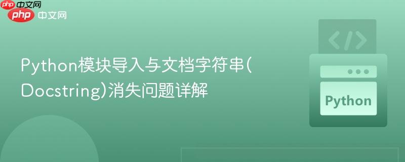 python模块导入与文档字符串(docstring)消失问题详解