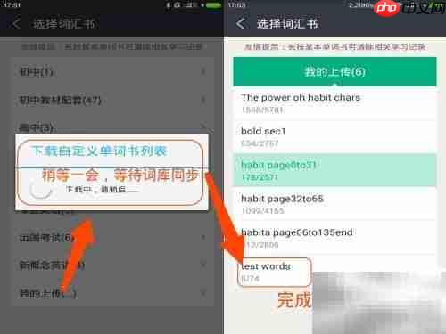 知米词表导入技巧