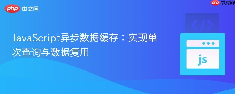 JavaScript异步数据缓存:实现单次查询与数据复用