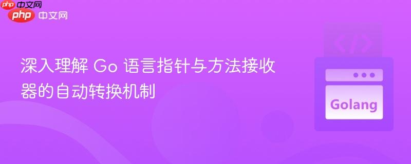 深入理解 Go 语言指针与方法接收器的自动转换机制