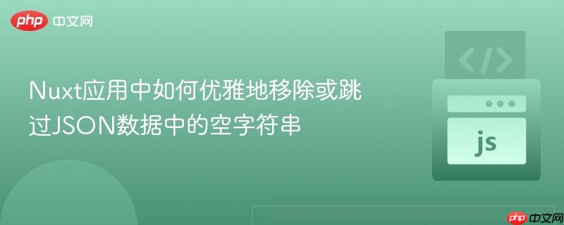 Nuxt应用中如何优雅地移除或跳过JSON数据中的空字符串