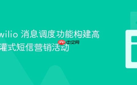 利用 Twilio 消息调度功能构建高效的滴灌式短信营销活动