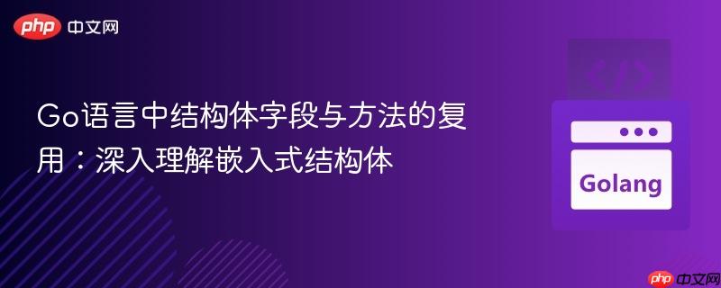 Go语言中结构体字段与方法的复用:深入理解嵌入式结构体
