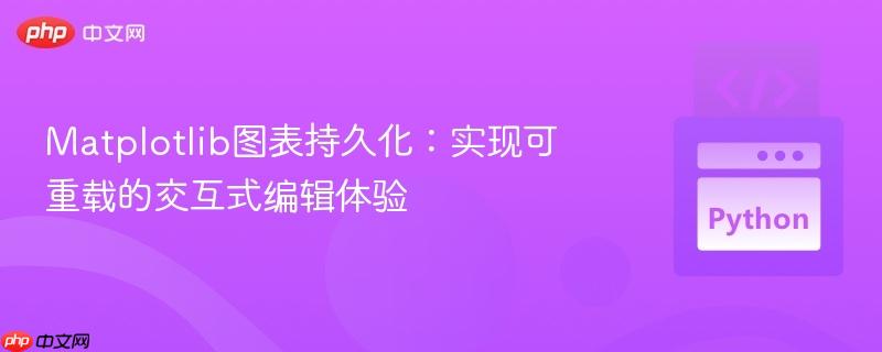 Matplotlib图表持久化:实现可重载的交互式编辑体验