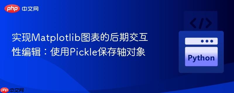 实现matplotlib图表的后期交互性编辑：使用pickle保存轴对象