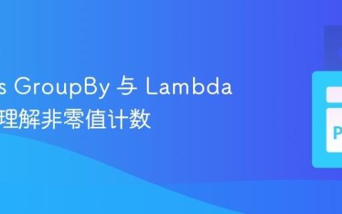 Pandas GroupBy 与 Lambda 函数：理解非零值计数