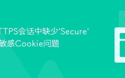 解决HTTPS会话中缺少'Secure'属性的敏感Cookie问题