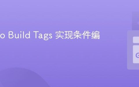 使用 Go Build Tags 实现条件编译