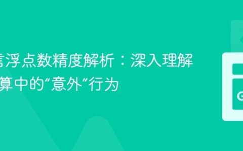 Go语言浮点数精度解析：深入理解除法运算中的“意外”行为