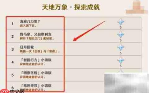 原神2.4新成就一览
