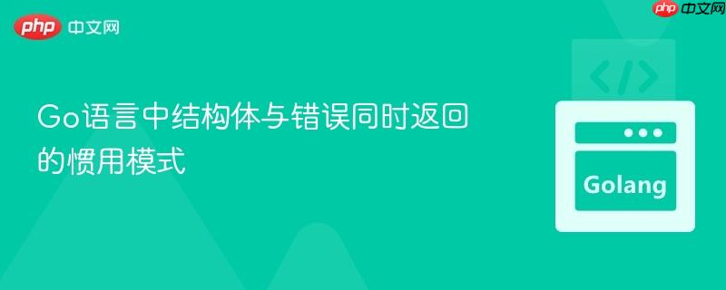 Go语言中结构体与错误同时返回的惯用模式