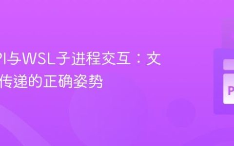 FastAPI与WSL子进程交互：文件路径传递的正确姿势