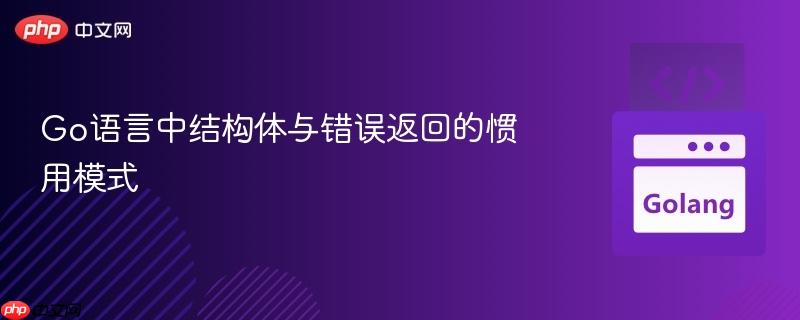 Go语言中结构体与错误返回的惯用模式