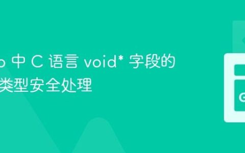 Go cgo 中 C 语言 void* 字段的封装与类型安全处理
