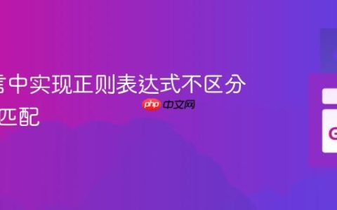 Go语言中实现正则表达式不区分大小写匹配
