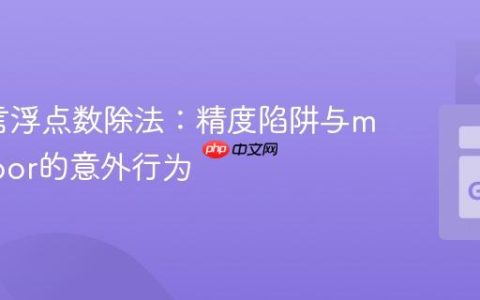 Go语言浮点数除法：精度陷阱与math.Floor的意外行为