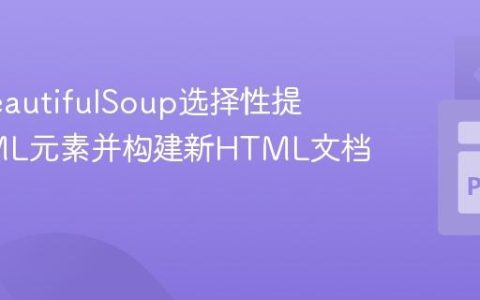 使用BeautifulSoup选择性提取HTML元素并构建新HTML文档