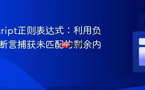 JavaScript正则表达式：利用负向先行断言捕获未匹配的剩余内容