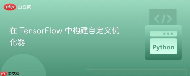 在 tensorflow 中构建自定义优化器