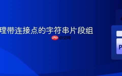 递归处理带连接点的字符串片段组合