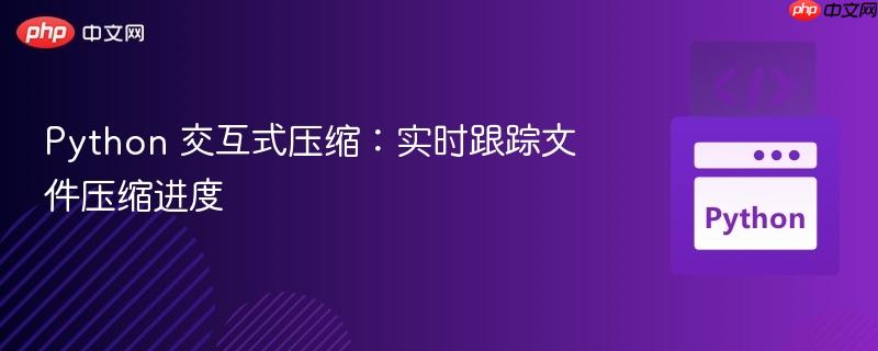python 交互式压缩:实时跟踪文件压缩进度