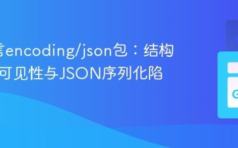 Go语言encoding/json包：结构体字段可见性与JSON序列化陷阱解析