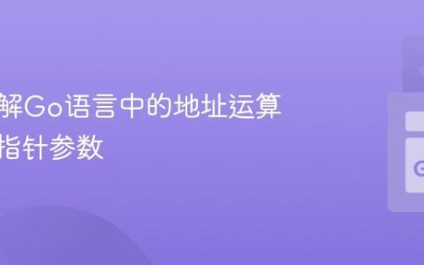 深入理解Go语言中的地址运算符&与指针参数