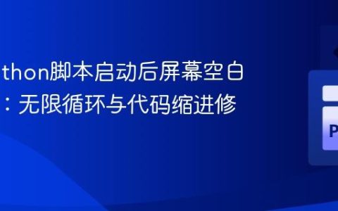 解决Python脚本启动后屏幕空白无响应：无限循环与代码缩进修正
