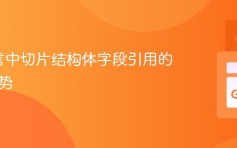 Go语言中切片结构体字段引用的正确姿势