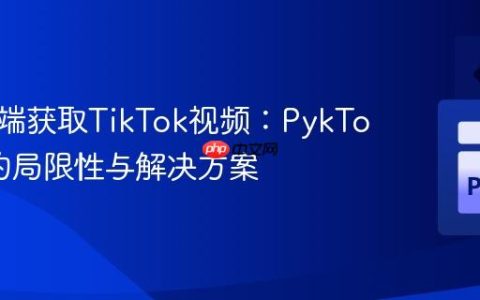 服务器端获取TikTok视频：PykTok模块的局限性与解决方案