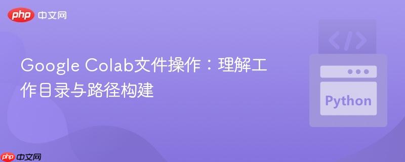 Google Colab文件操作：理解工作目录与路径构建