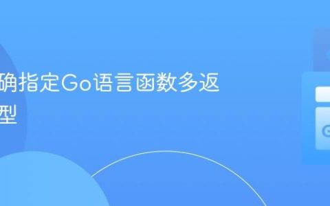 如何明确指定Go语言函数多返回值类型