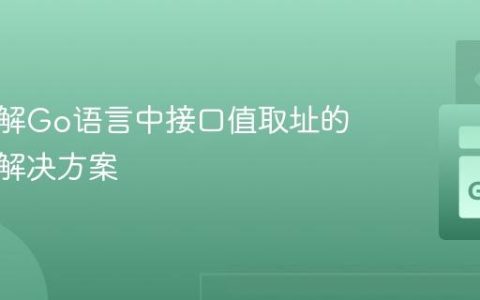 深入理解Go语言中接口值取址的限制与解决方案